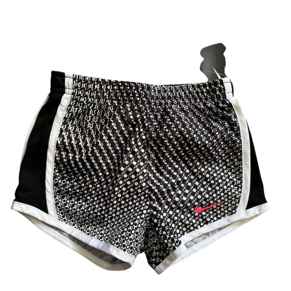 Nike Girls Black and White Running Shorts sz 3T